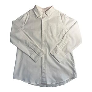 Crewcuts White Oxford Button Down‎ Shirt Long Sleeve Boys Size 4-5